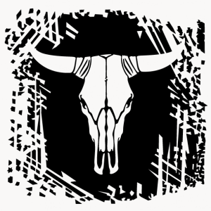 Cowskull T-shirt. Personalize a Texas and USA t-shirt with this decorative cow skull.