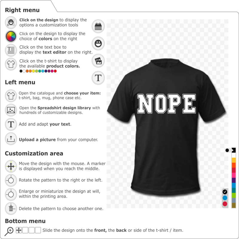 Custom NOPE T-shirt