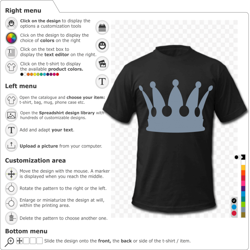 Custom King Crown T-shirt 