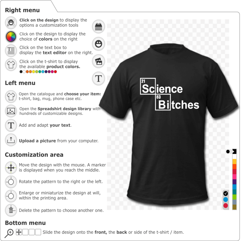 Your Science T-shirt online. Science Bitches Jokes