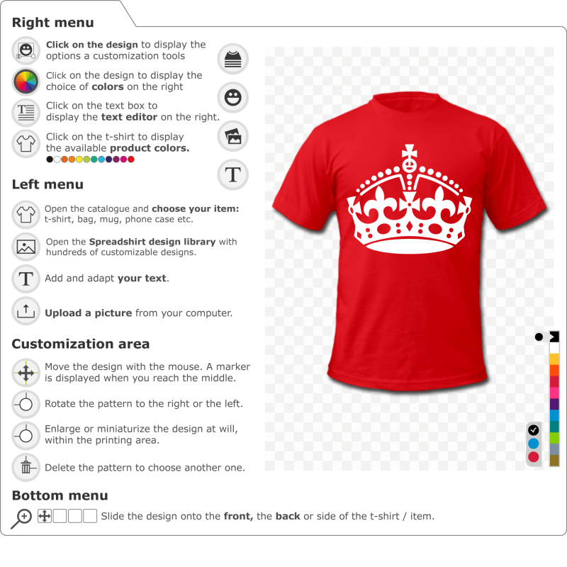 T-shirt Crown Keep Calm online