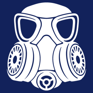 Elegant and graphic gas mask design for printing on t-shirts, bags or one of the many Spreadshirt items to customize.