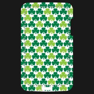 Irish clovers phone case to print yourself online.
