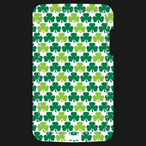 Decorate your phone case for St. Patrick's Day in the colors of Ireland with this Shamrocks design.