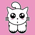 Kitty cat, stylized kawaii kitten with large kawaii eyes, small nose and oval cheekbones. Create your own personalized t-shirt online.