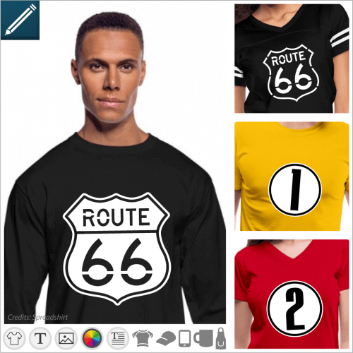 T-shirt numbers to customize, county  numbers, age, sport numbers.