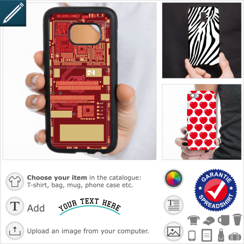 Personalized portable shell, decorative designs for phone case printing.