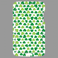 Light green and dark green Irish clovers, custom design for printing on iPhone case.