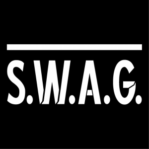 Custom swag t-shirt. Funny swag design copying the Swat design of actual swat teams patches.