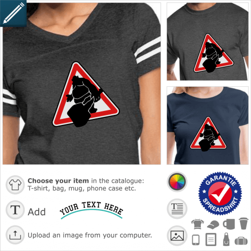 Troll sign t-shirt. Triangular troll road sign, Trolling and geek design.