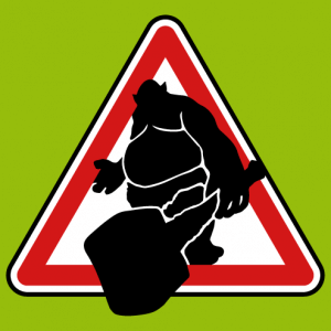 T-shirt Road sign attention Troll to customize yourself.