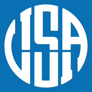 USA design with letters forming a circle. United States Ideogram.