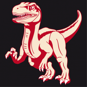 Personalize your unique and original velociraptor t-shirt with this 3-color dinosaur designed in full length.