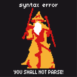 Syntax Error T-shirt customized online.