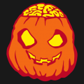 Zombie pumpkin, with pulp brains, a personalized Halloween drawing. Customized t-shirt.